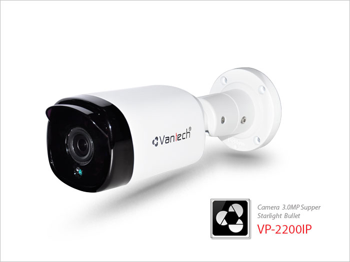 Vantech Camera 3.0MP Supper Starlight Bullet VP-2200IP
