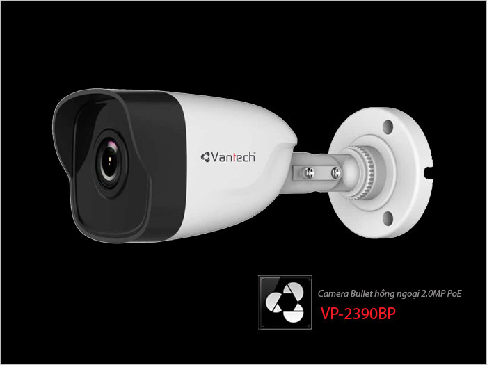 Camera Bullet hồng ngoại 2.0MP PoE VP-2390BP Camera Bullet hồng ngoại 2.0MP PoE VP-2390BP