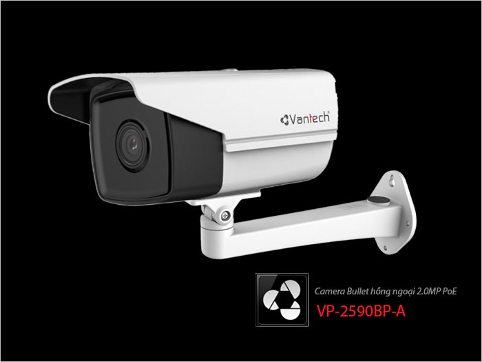 Camera Bullet hồng ngoại 2.0MP PoE VP-2590BP-A Camera Bullet hồng ngoại 2.0MP PoE VP-2590BP-A