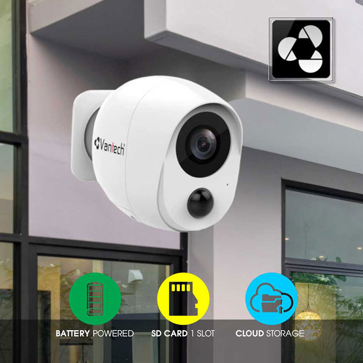 Vantech Camera Cloud Battery Wifi Bullet VP-B7300PIR